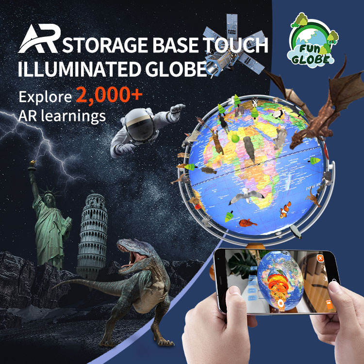 Augmented Reality Globe: discover the world in 3D!